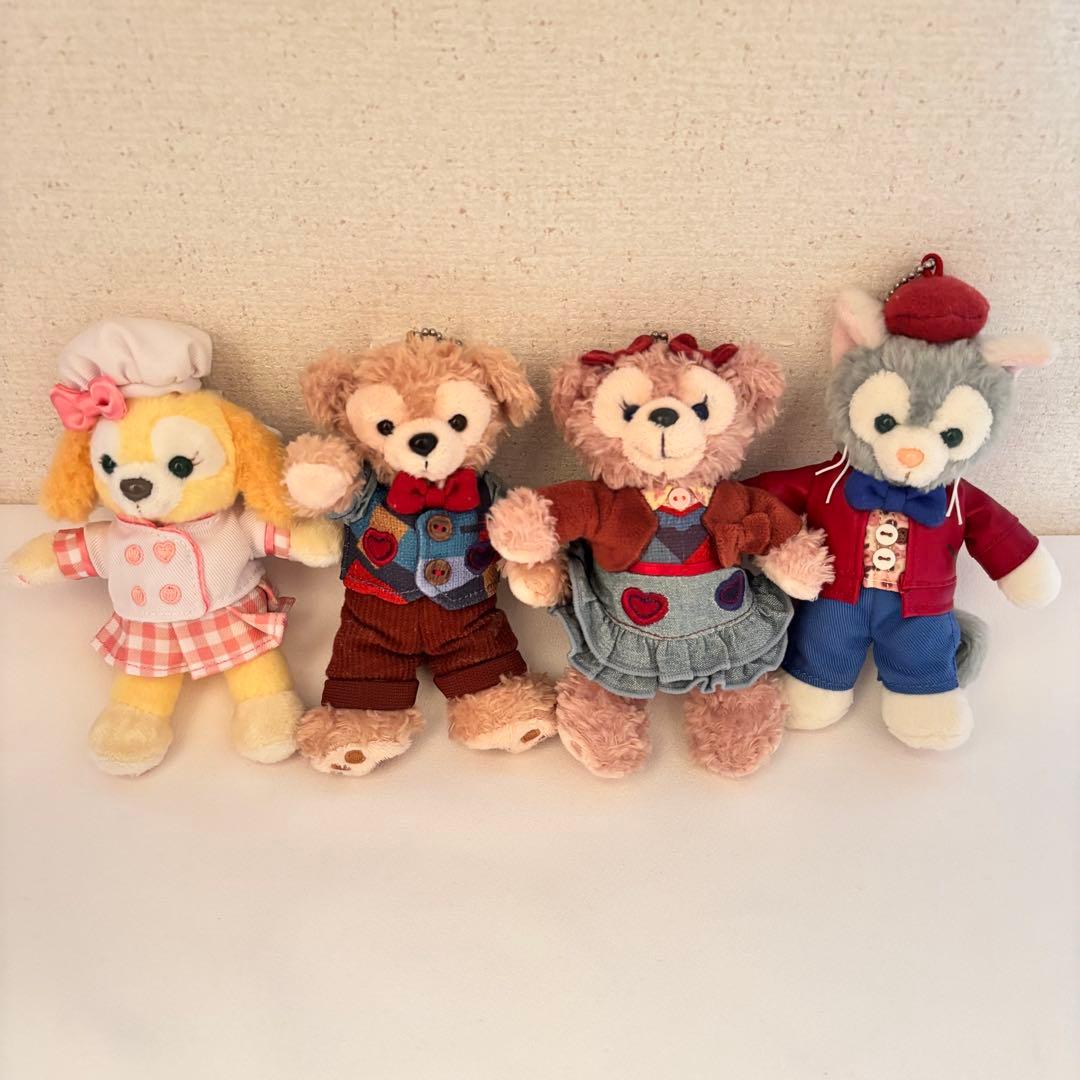 ダッフィー シェリーメイ ジェラトーニ クッキーアン ぬいぐるみバッジ