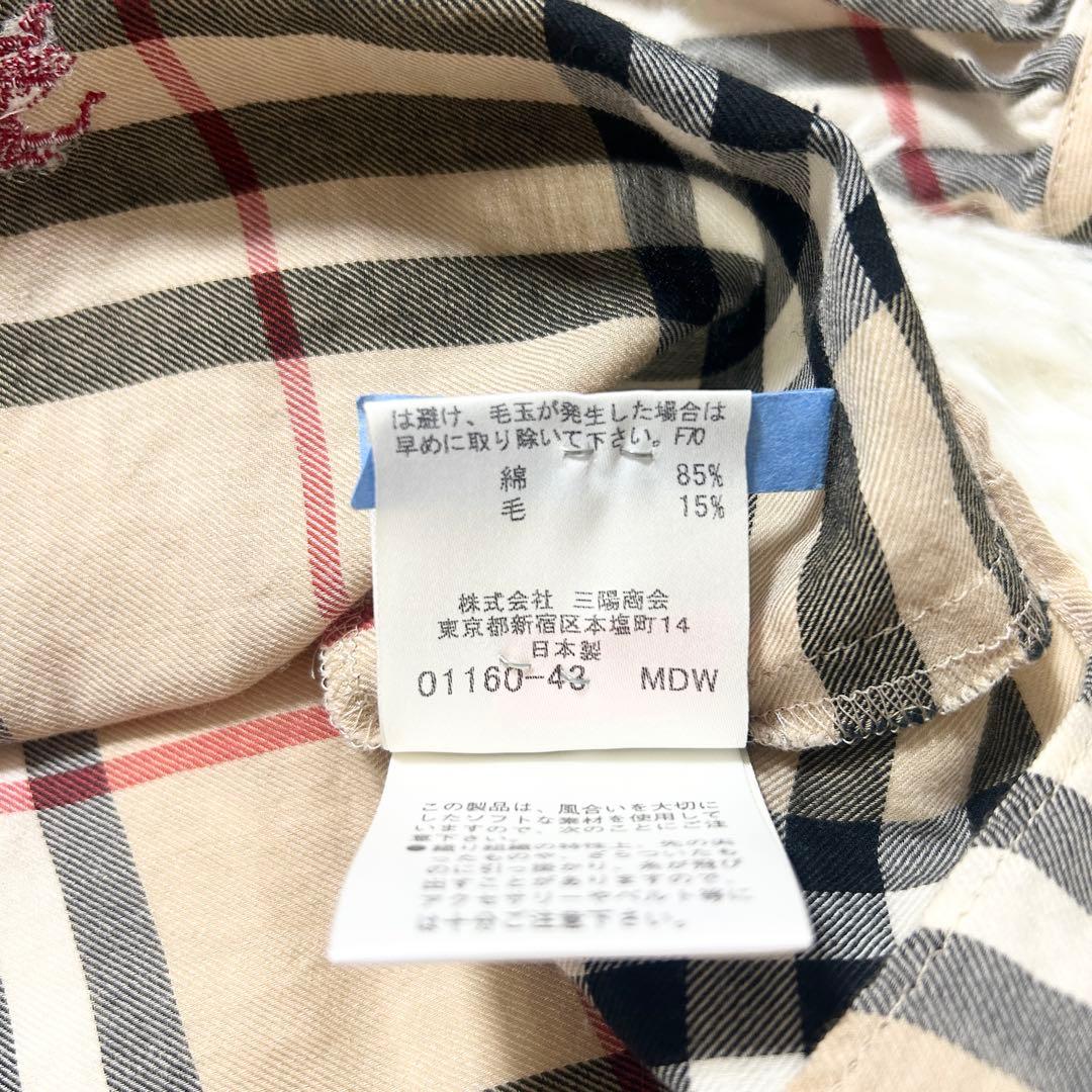 2way✨バーバリーブルーレーベル パフスリーブブラウス ノバチェック