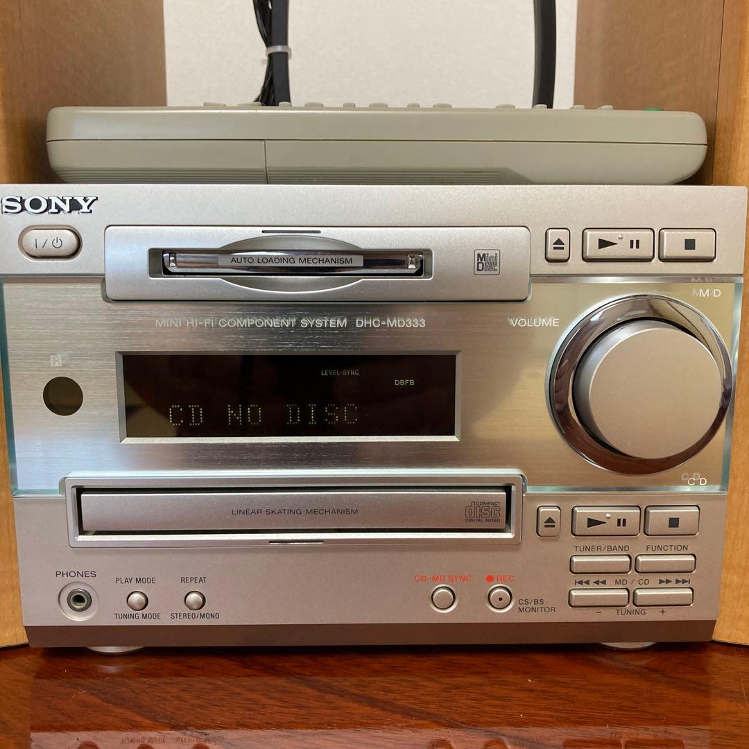 完動品】SONY DHC-MD333 CD/MD コンポ リモコン付 - メルカリ