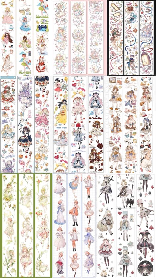 マスキングテープ 人物マステ 新品未使用 まとめ売り 10m巻 10個セット