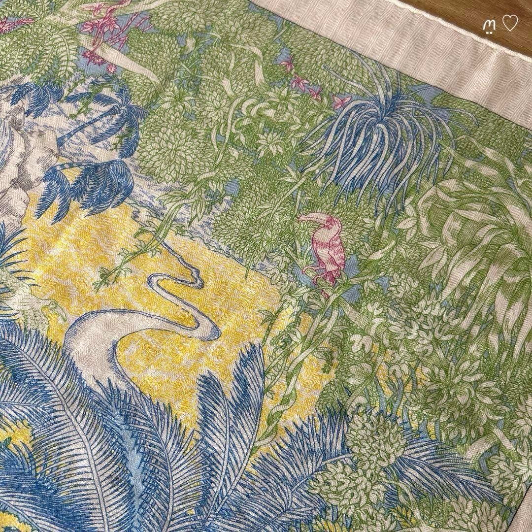 HERMES エルメス カレ140 ジェアン フォーブルトロピカル カシシル