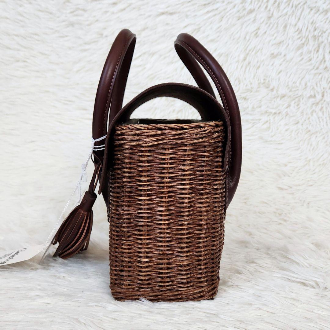 《未使用》グレースコンチネンタル カービングトライブス かごバッグ