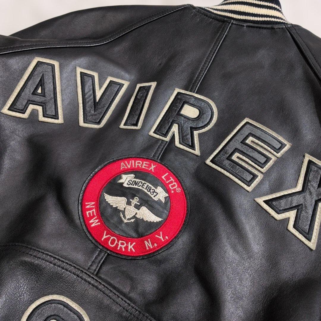 アヴィレックス レザー スタジャン S表記(M〜L相当) キルティング 超良品