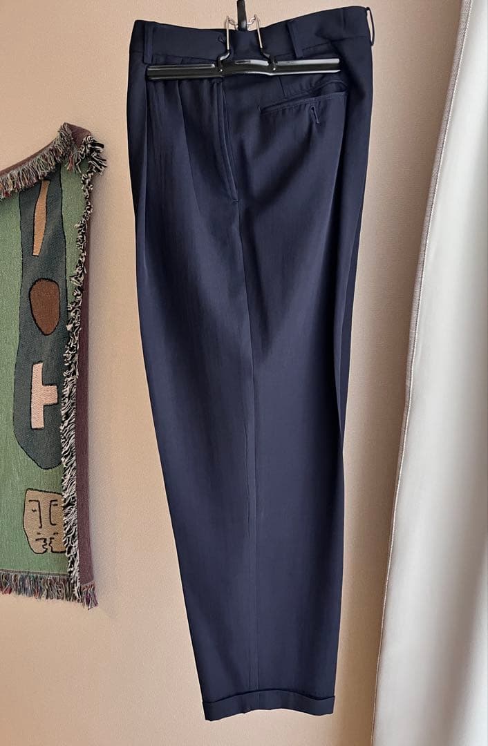 80's comme des garcons hommeウールスラックスネイビー COMME des GARCONS HOMME [ コムデギャルソン オム] ウールアンコン