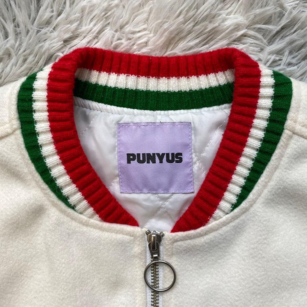 PUNYUS サイゼリヤワッペンブルゾン ホワイト 渡辺直美 3サイズ - メルカリ