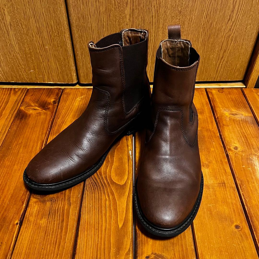 ZARA メンズ ブーツ ブラウン 茶色 26cm US8 EU41 - メルカリ