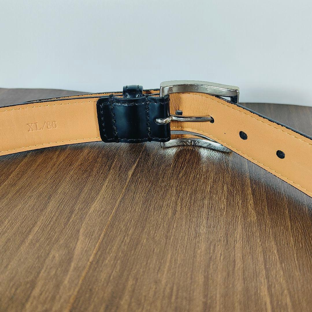 極上品】Paul Smith 高級シェルコードバンドレスベルト 艶黒馬革正規品