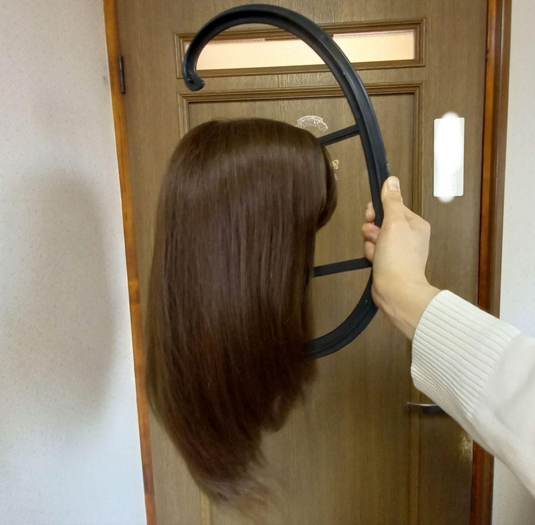 百合子ウィッグ レミー人毛 アッシュブラウン フルウィッグ お値下げ