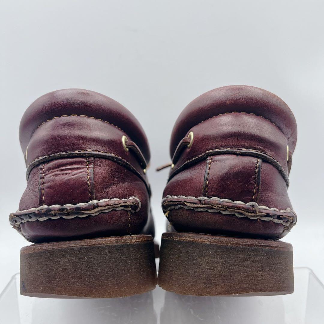 最安値❗️ ティンバーランド 3アイ デッキシューズ 9.5W バーガンディ