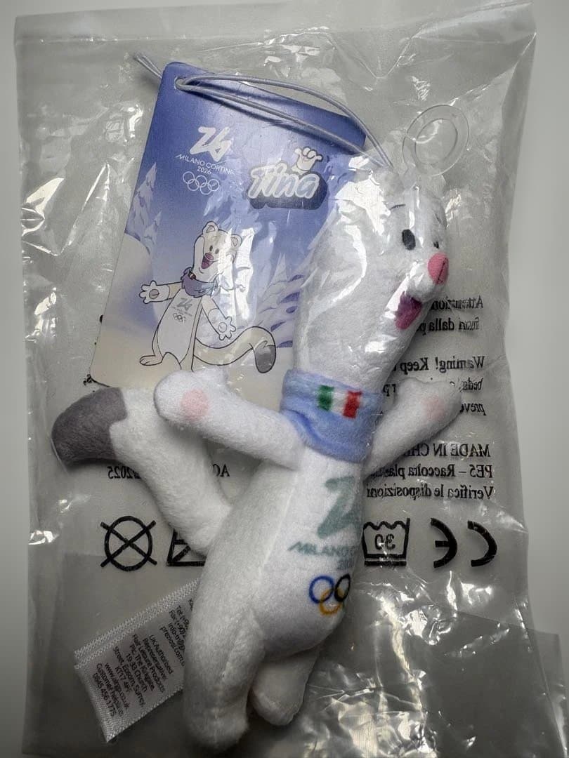 ち*ぴ様 Tina ミラノ・コルティナ2026オリンピックぬいぐるみ 12cm