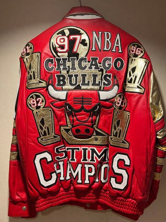 未使用【激レア】JH ジェフハミルトン シカゴブルズ5回優勝記念レザー