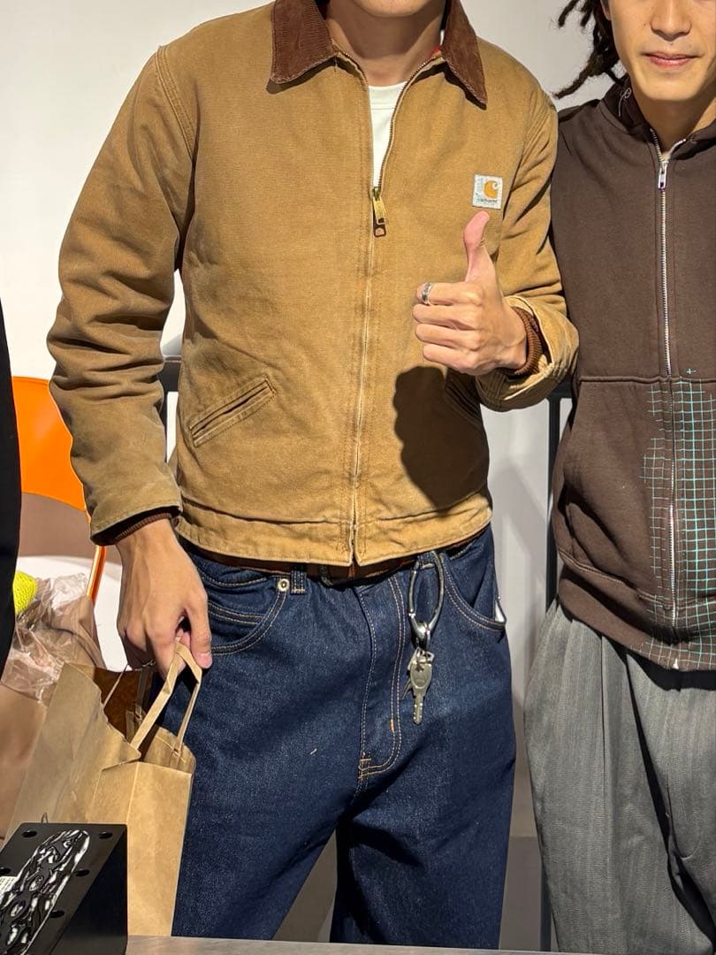 カーハート デトロイトジャケット 90s 袖リブ付き - メルカリ