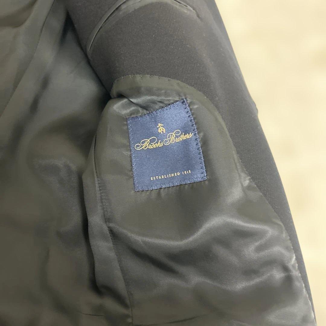 極美品】ブルックスブラザーズ チェスターコート 比翼 ブラック 36