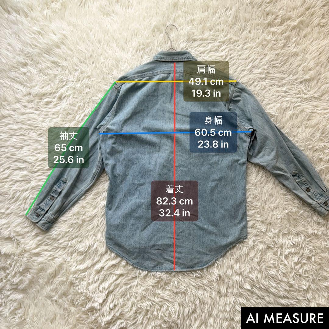 RRL ダブルアールエル 三ツ星タグ デニムシャツ インディゴ Mサイズ