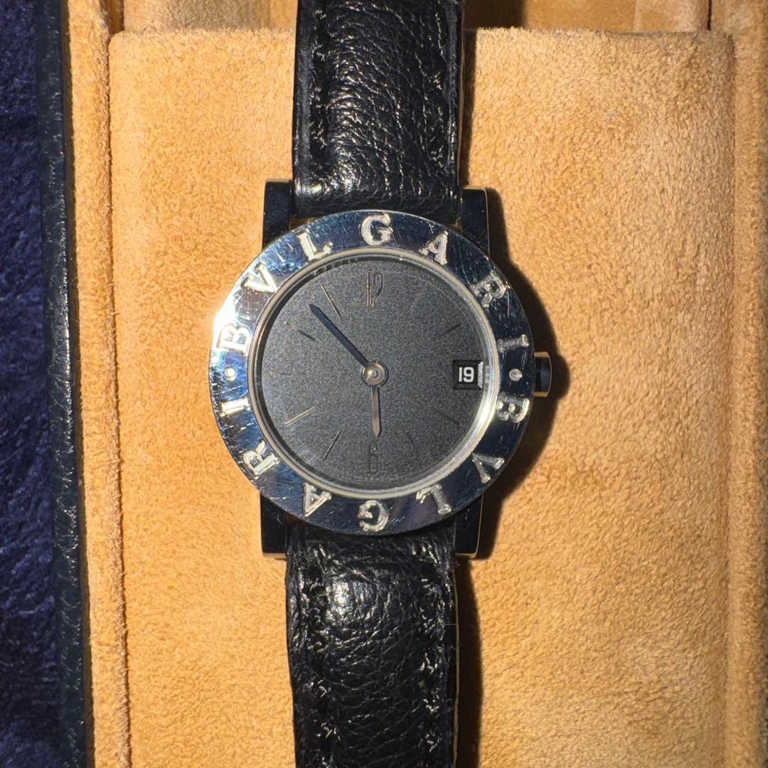 BVLGARI ブラック文字盤 レディース 付属品有り - メルカリ