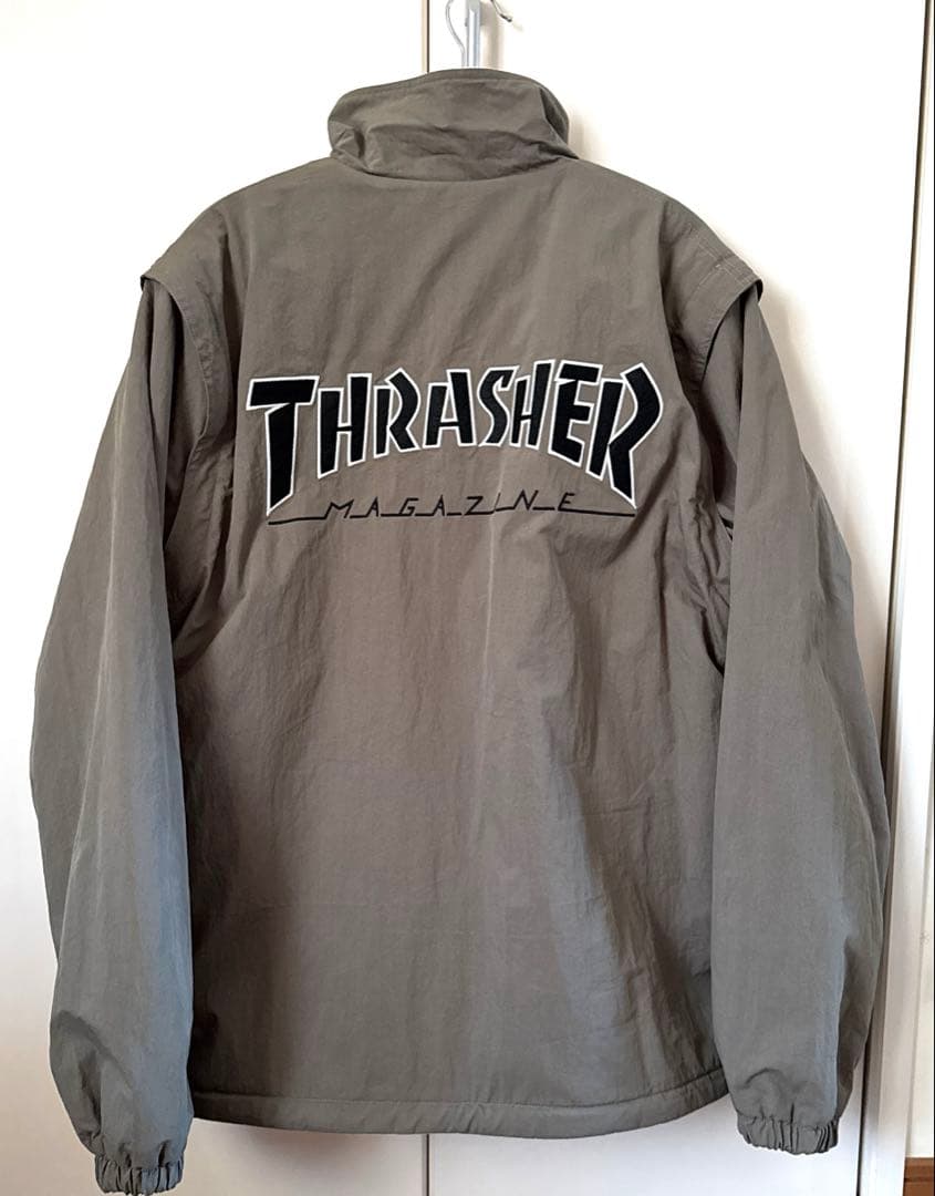 THRASHER スラッシャー ナイロン フリースジャケット 4WAY