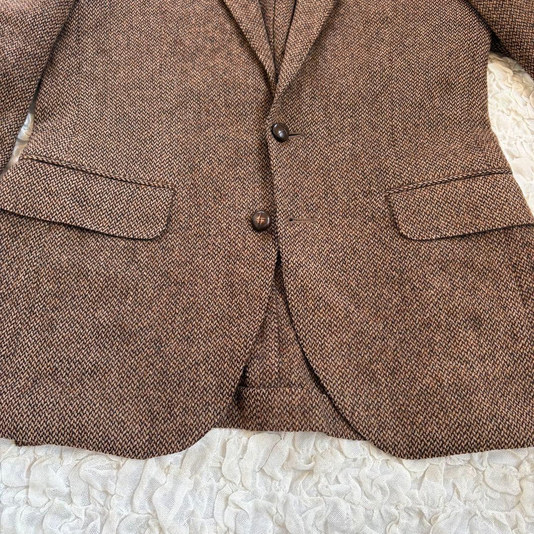 現行】ラルフローレン ヘリンボーンツイード テーラードジャケット