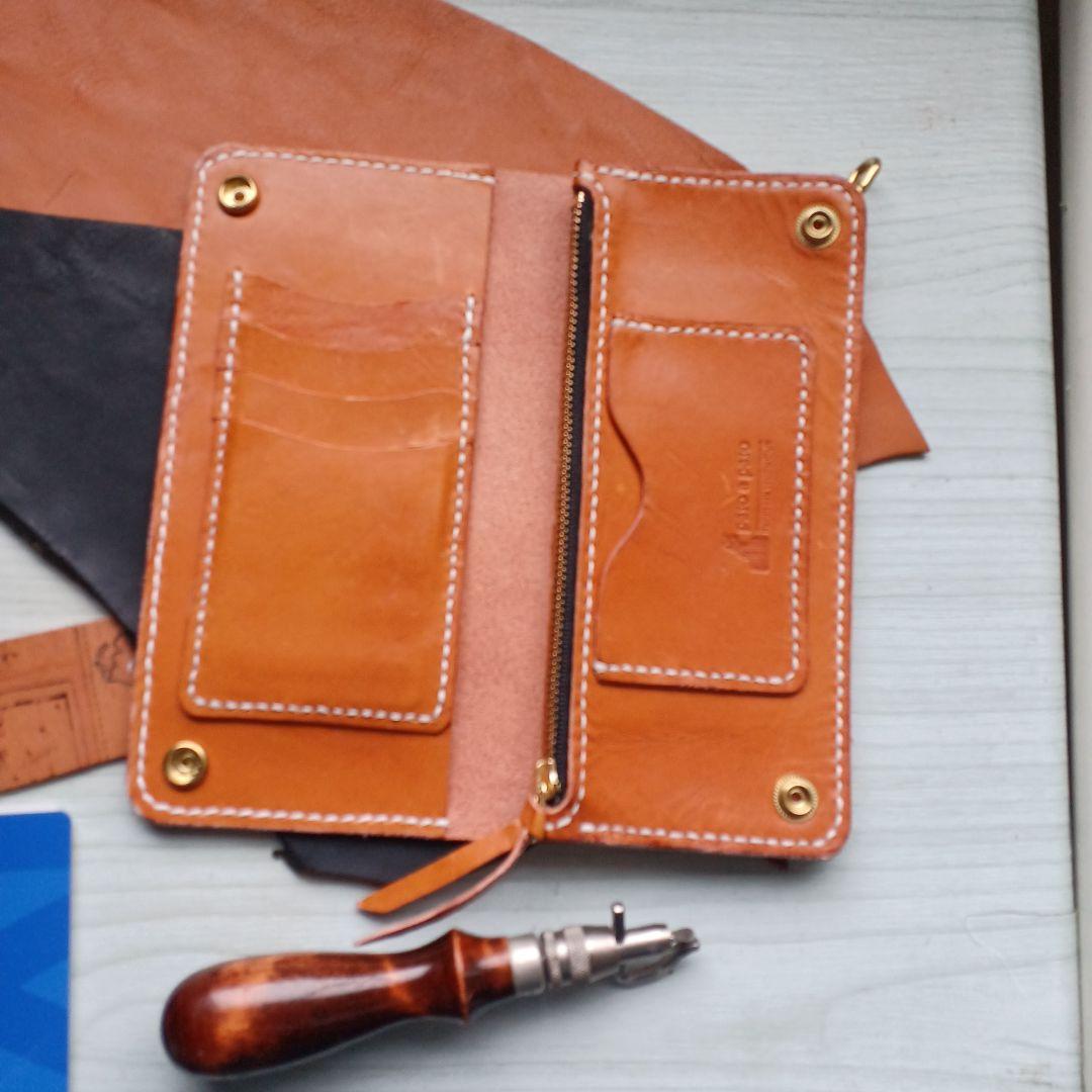 トラッカーウォレット ロング キャメル 小物