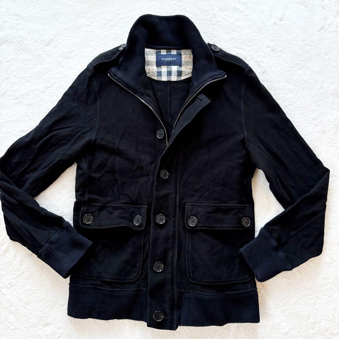 バーバリーロンドン ノバチェック ジャケット ブルゾン 黒 L 大きい