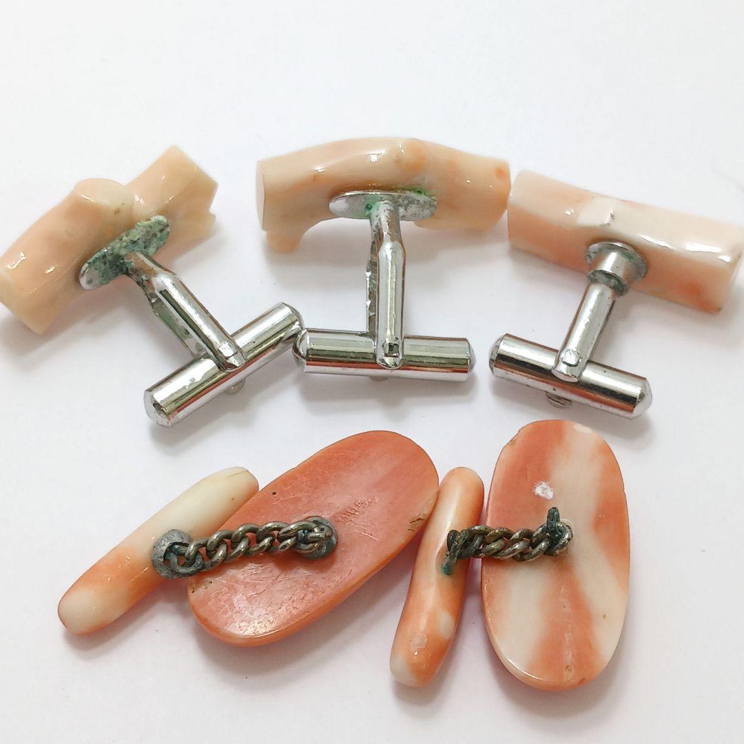 専用Y2550-7 本珊瑚 カフス 10組 20個セット 総重量89.9g - メルカリ