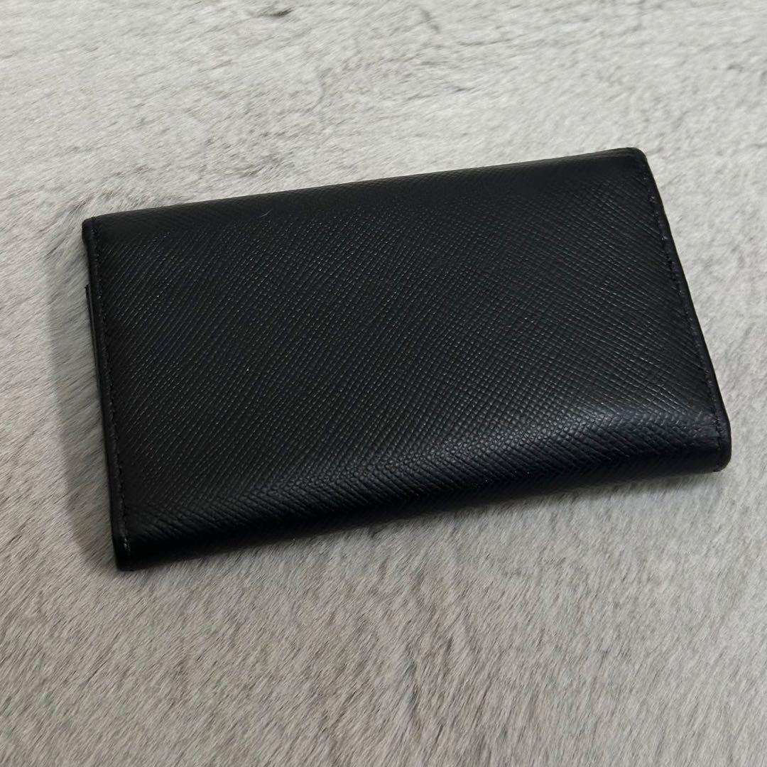 PRADA プラダ キーケース 6連 ゴールドロゴ サフィアーノレザー