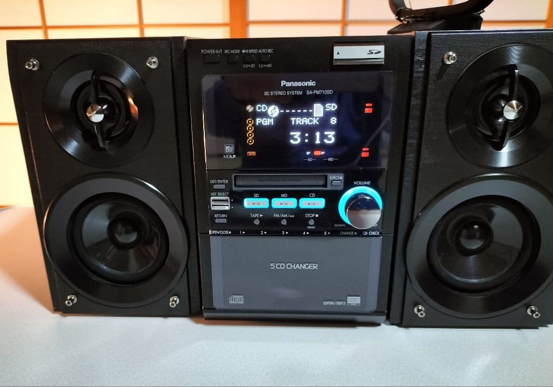 panasonicミニコンポSA-PM710SD リモコン取扱い説明書付き - メルカリ