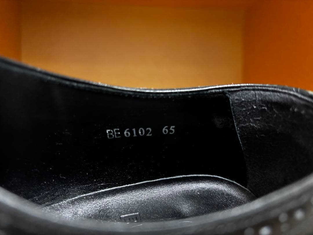 BEAMS F クォーターブローグ アノネイ　ボックスカーフ6.5 24.5cm