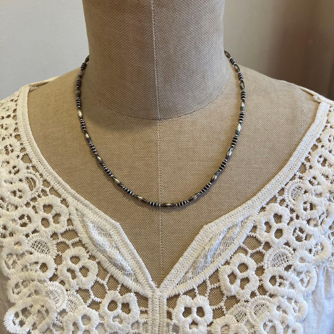 SV925製 ナバホパール 当店オリジナルデザインネックレス 44cm - メルカリ