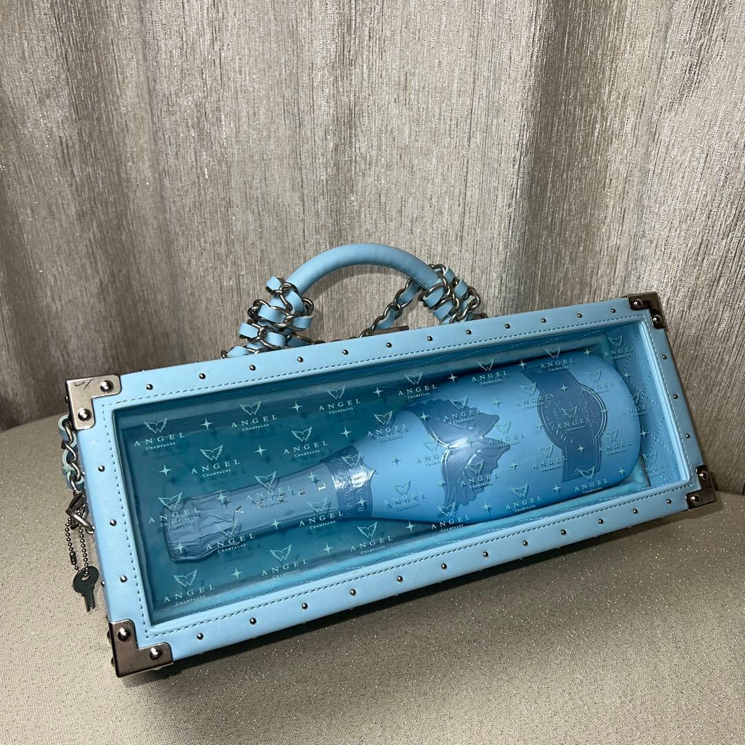 エンジェル♡シャンパン ドゥミセック水色 ブルー 空き箱&空き瓶8