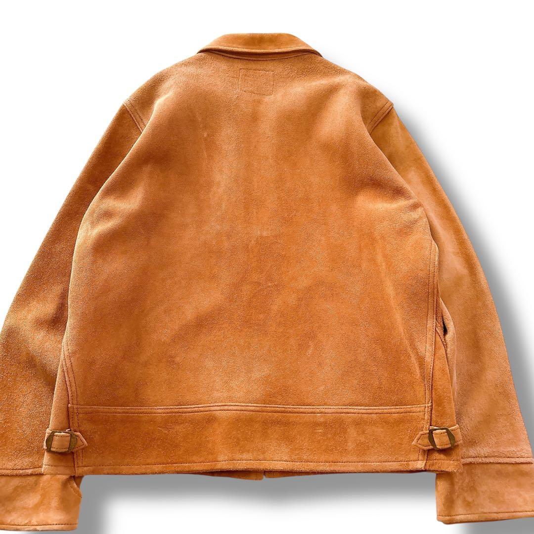 美品 Gold 東洋エンタープライズ ディアスキン スエード レザー