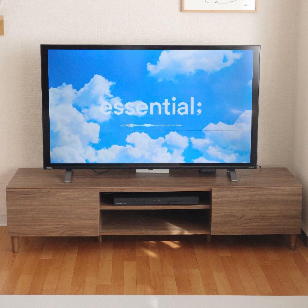 LOWYA テレビ台 150cm ウォールナット 木目 - メルカリ