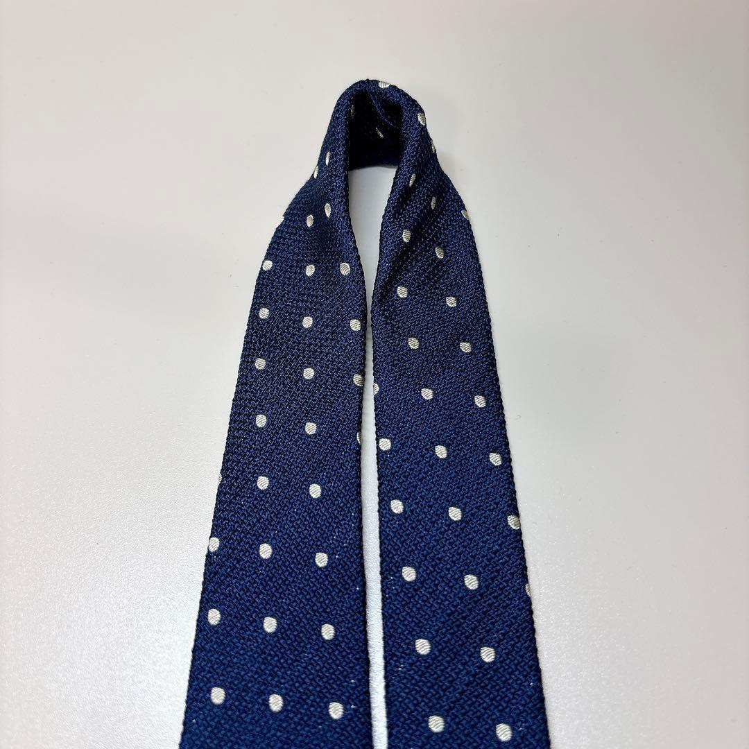 トムフォード シルク ネクタイ ドット柄 ネイビー - メルカリ