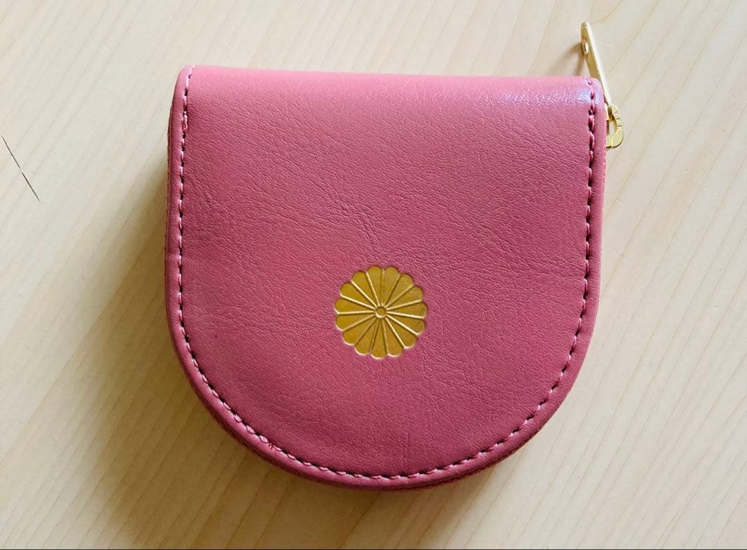 皇居限定】ピンク 馬蹄型小銭入 コインケース 財布 皇居財布 箱付き