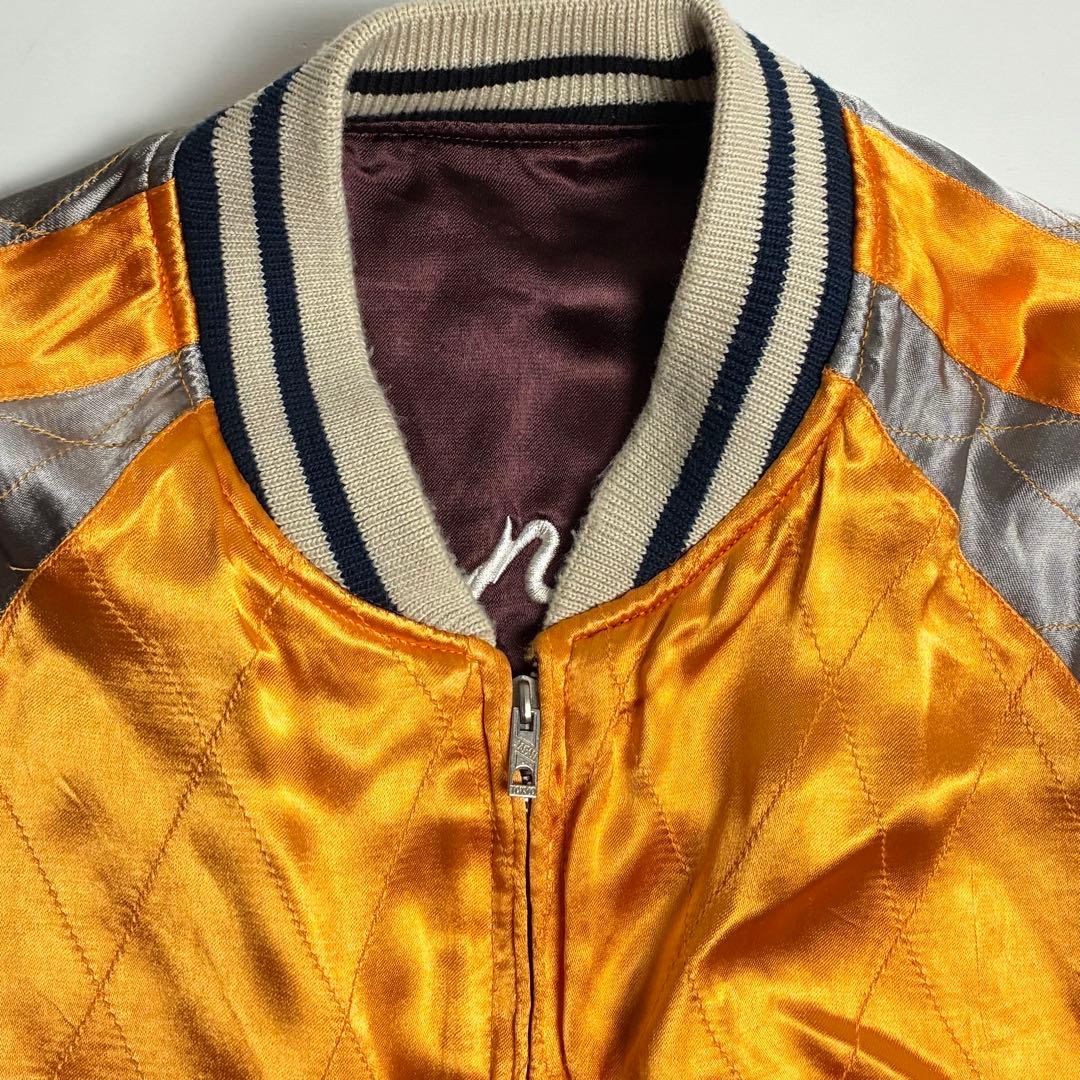 XL【美品】IOLANI(イオラニ)サテンレーヨンリバーシブルスカジャン/虎