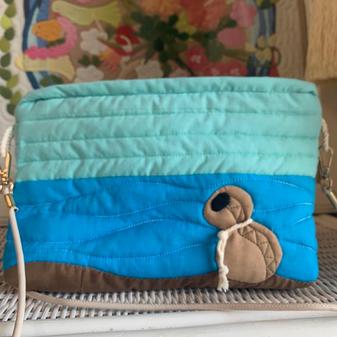 ハワイアンキルト ポーチ ショルダーバッグ フラガール ホヌ オーダー