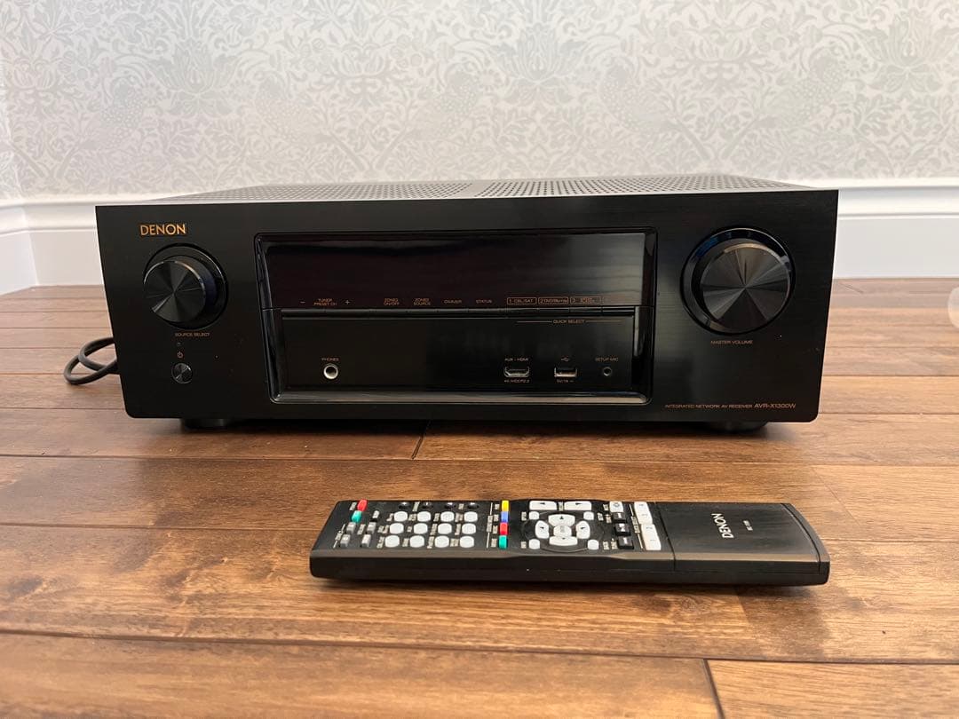 【美品】DENON AVアンプ AVR-X1300W 7ch HDCP 2.2 Denon AVR-X1300W 7.2-channel home theater receiver with Wi-Fi