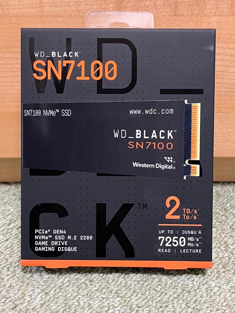 【新品未開封】WD_BLACK SN7100 2TB SSD M.2 2280 WD_BLACK 2TB SN7100 NVMe SSD, Internal Solid State Drive