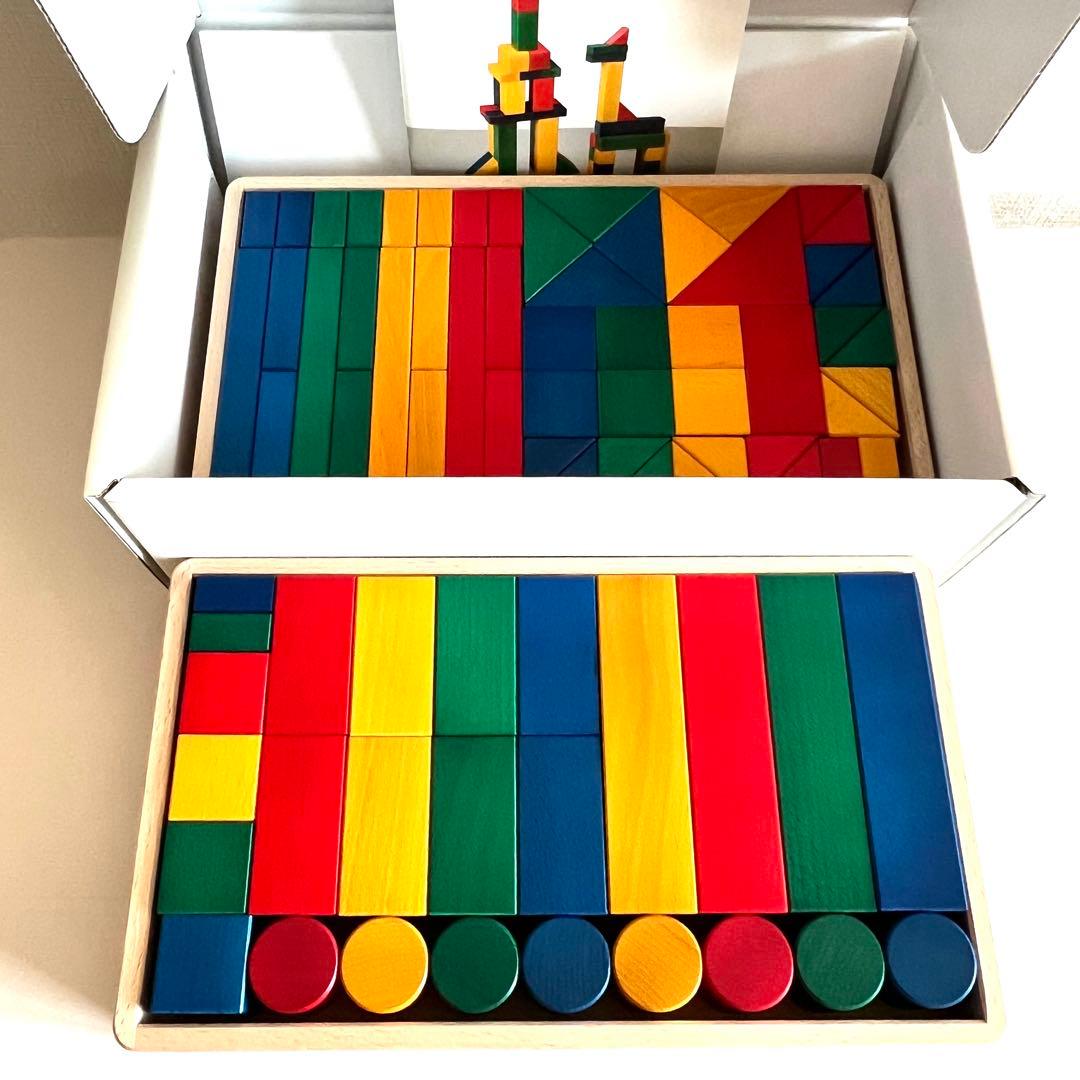 伸芽会 教材積み木 テキスト付き 美品 2026年最新】伸芽会の教材つみきの人気アイテム - メルカリ