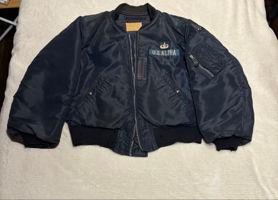 e*s様 バズリクソンズ B15C 60s フライトジャケット 40 NAVY BUZZ RICKSON'S バズリクソンズ BR15340 Type N-1 Navy フライト