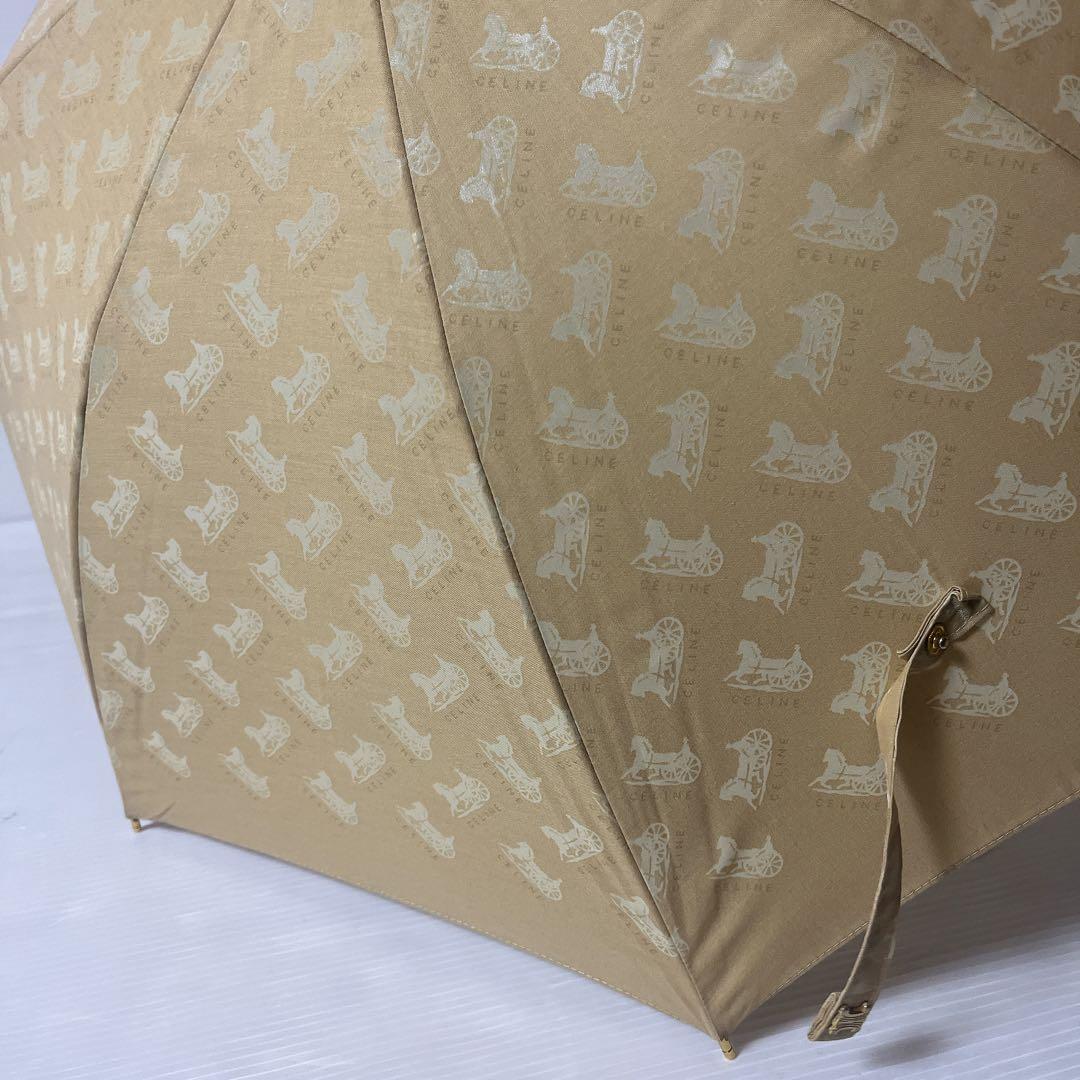 CELINE セリーヌ 晴雨兼用傘 馬車 総ロゴ 長さ調節可 - メルカリ