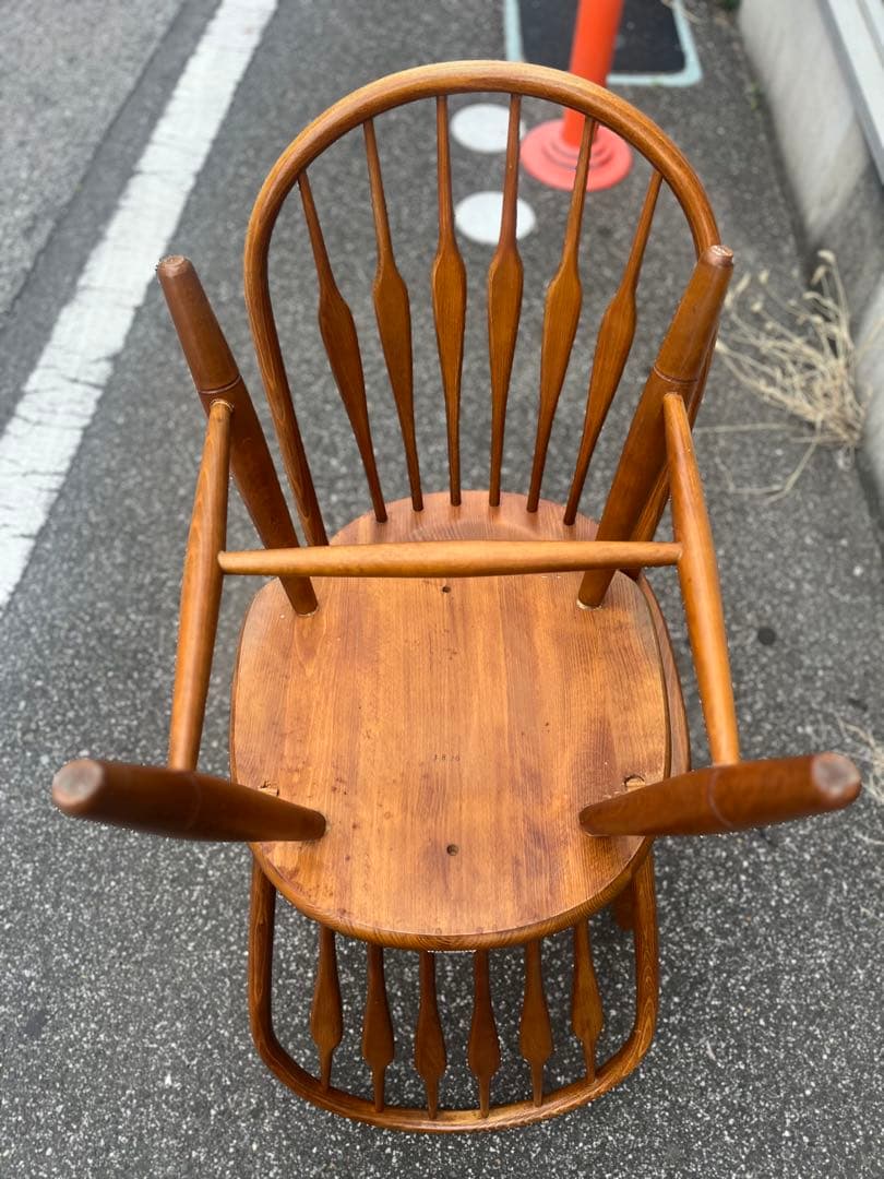 柏木工 ウィンザーチェア 木製無垢材 フープバック アローバック 飛騨