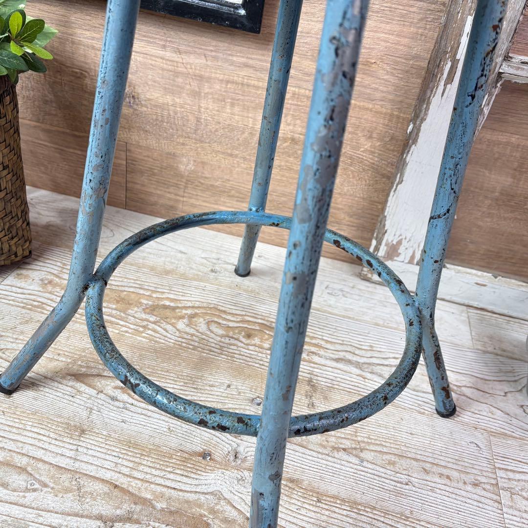 インダストリアルアンティークビンテージアイアンスツールパイプ