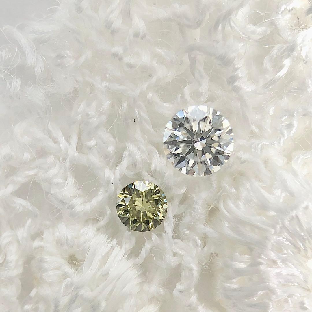 0.032ct Fancy Gray Green SI-2 カメレオンダイヤ