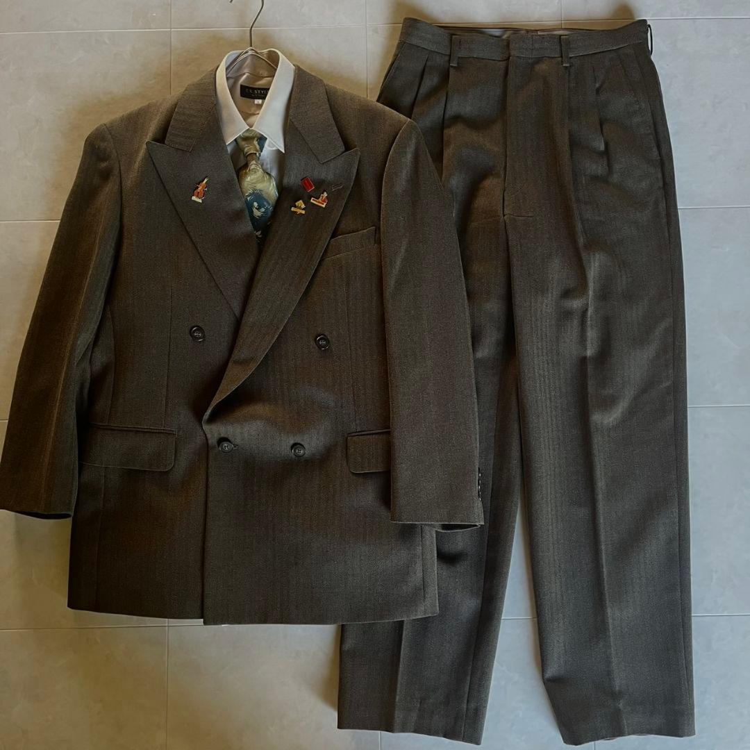 00's ダブルスーツ セットアップ シャツ ネクタイ ピンズ 5点セット 5点セット ダブルスーツ セットアップ ネクタイシャツ ピンズ 00s 黒