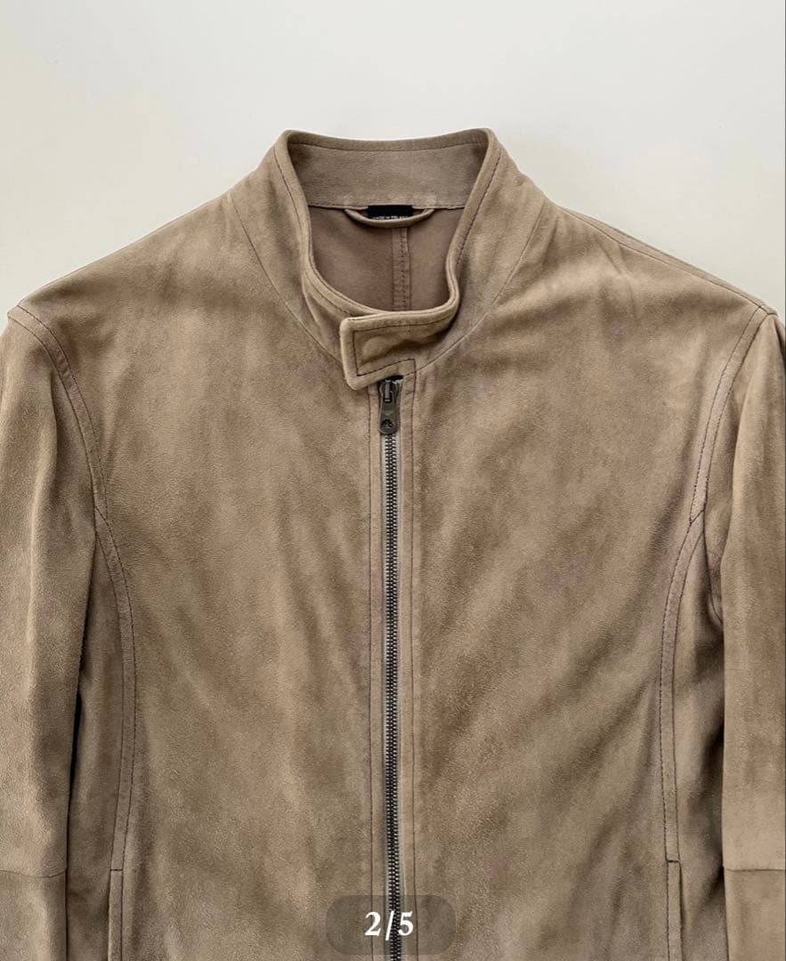 EMPORIO ARMANI SS2004 Suede Biker Jacket