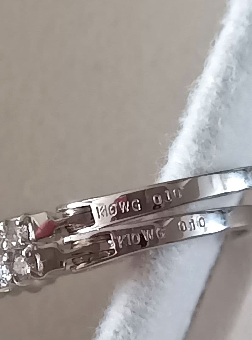 K10 ホワイトゴールド トータル 0.2ct ダイヤモンドピアス