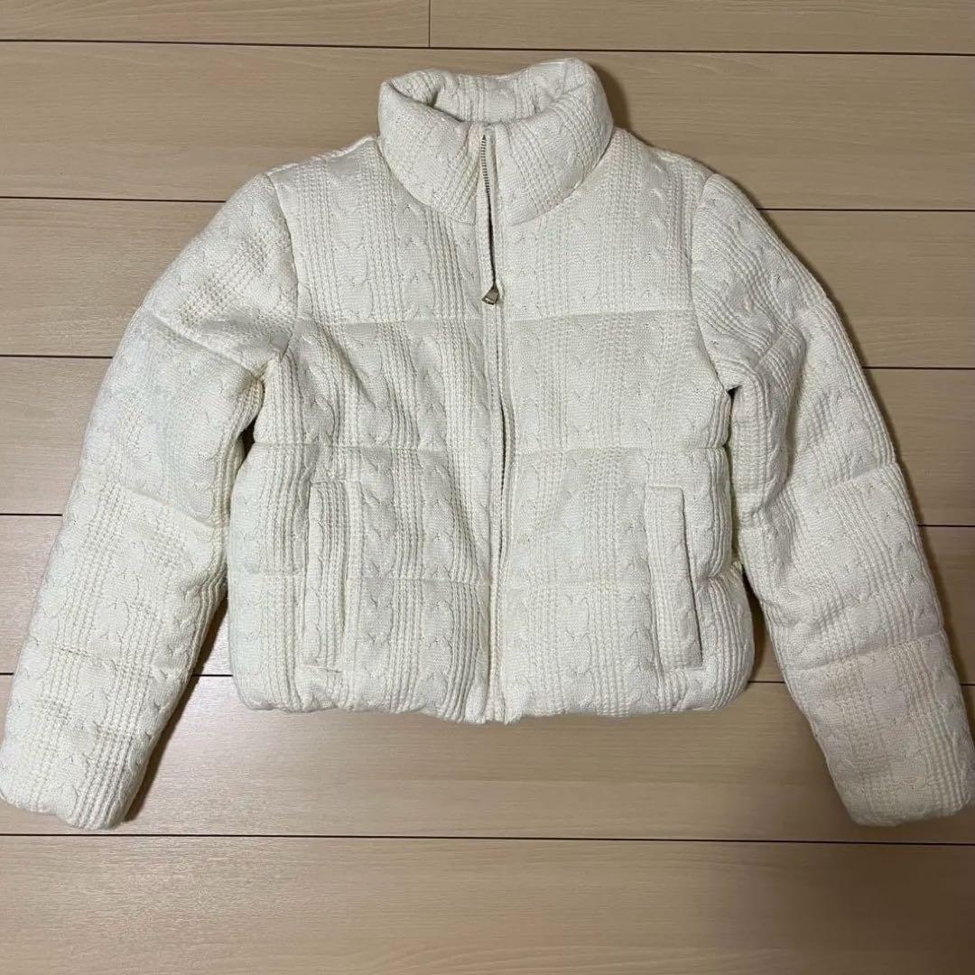 ZARA ドット柄キルティングアノラック M - メルカリ