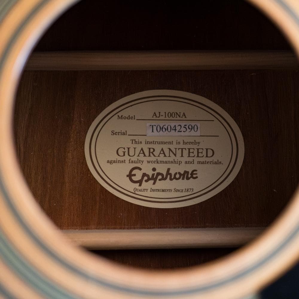 Epiphone AJ-100 2006年 極上新同品 - メルカリ