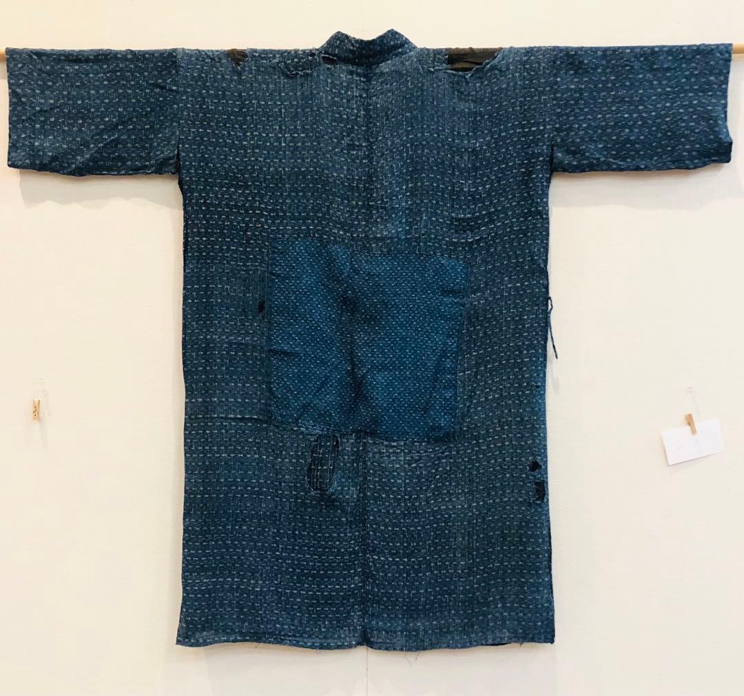 野良着 古着 藍染絣 麻能登上布 古布ボロ のら-154 - メルカリ