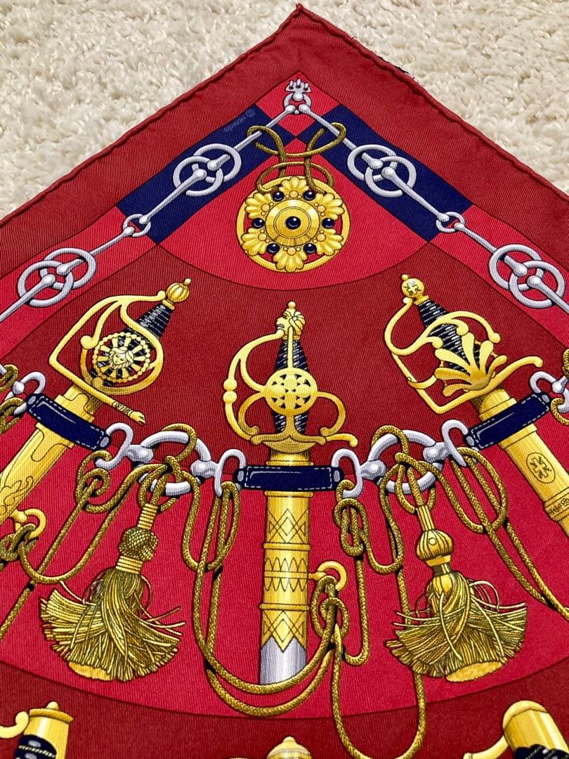 美品】エルメス HERMES スカーフ プチカレ ボルドー CLIQUETIS